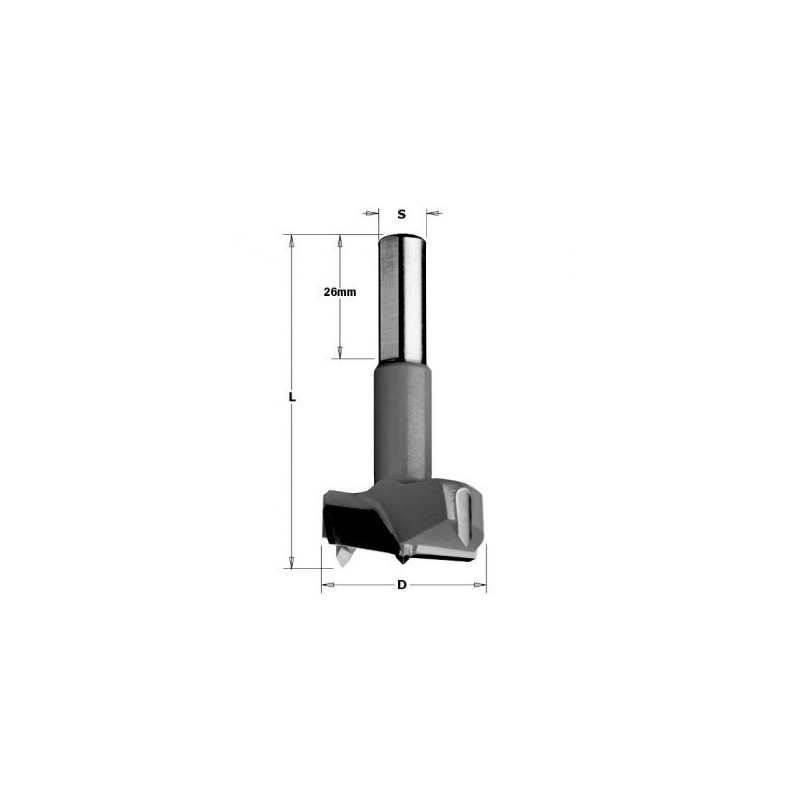 Mèche à façonner - CMT 31740011 - Ø 40 x L 57 mm - Q10 - HM droite