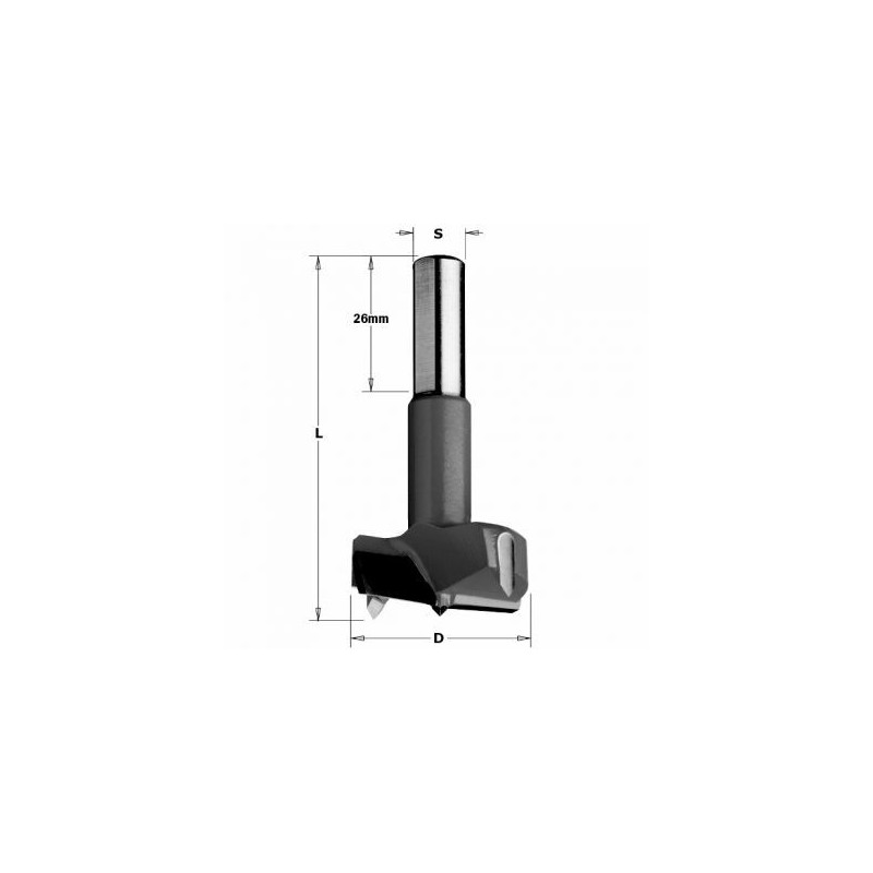 Mèche à façonner - CMT 36915011 - Ø 15 x L 70 mm - Q10 - HM droite