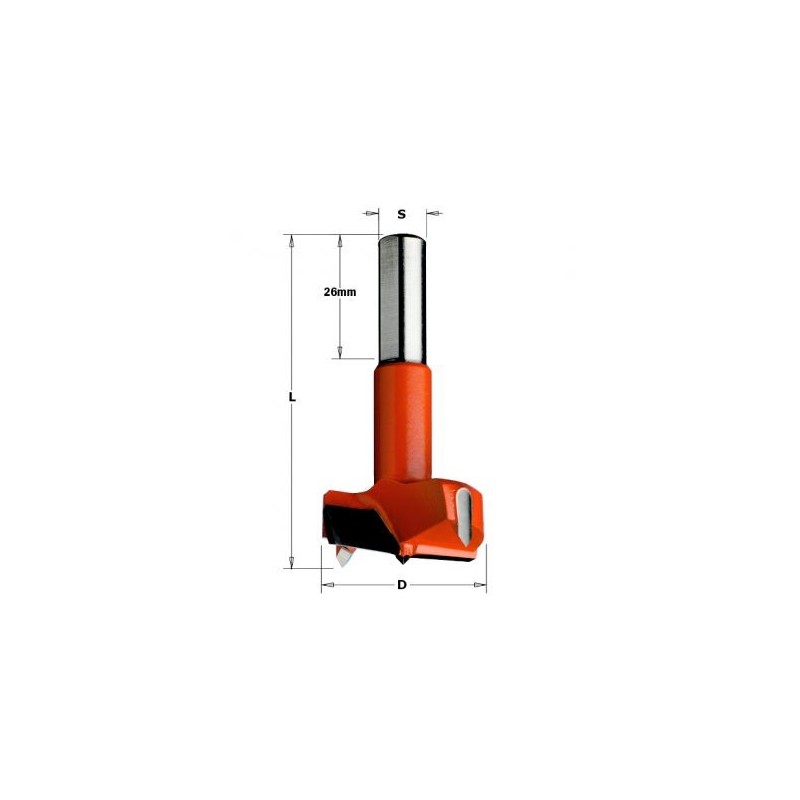 Mèche à façonner - CMT 36926012 - Ø 26 x L 70 mm - Q10 - HM gauche