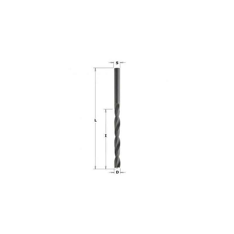 Mèche à percer - CMT 51606051 - Ø 6 x L 57/93 mm - HSS droite