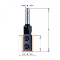 Mèche à rainurer à plaquettes CMT 65416011 Ø 16 x l 28 x L 76 mm Q8