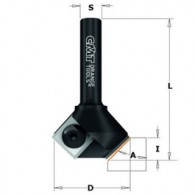 Mèche à chanfrein - CMT 65804511 - 45° - Ø 29 x I 8 x L 52 mm - Q8