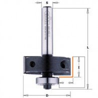 Fraise à feuillurer à plaquettes - CMT 66035011 - Ø 34,9 x I 12 x L 55 mm - Q8