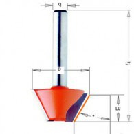 Mèche à chanfrein - CMT 70524011 - 45° - Ø 25 x l 8 x L 41 mm- Q6