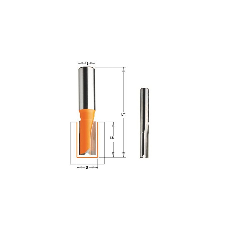 Mèche à défoncer - CMT 71105011 - Ø 5 x l 12 x L 50,8 mm - Q6
