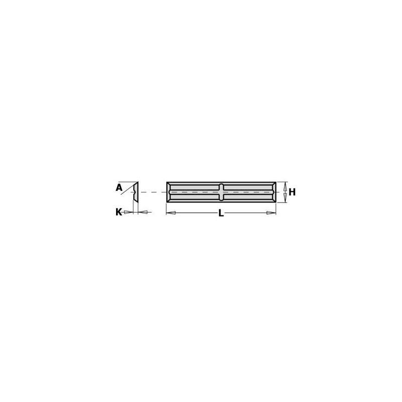 Plaquette carbure - CMT 79030001 - 30 x 5,5x1,1 mm