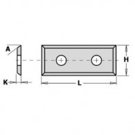Plaquette carbure - CMT 79049512 - 49,5 x 12 x 1,5 mm