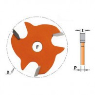 Fraise à rainer - CMT 82232011 - Ø 47,6 mm - ép 2,0 mm - alésage 8 mm