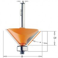 Mèche à chanfrein - CMT 91026011 - 45° - Ø 27 x I 5,5 x L 51,5 mm - Q8