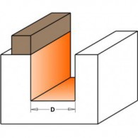 Mèche à défoncer - CMT 91122011B Ø 22 x I 20 x L 57 mm - Q8 - roulement