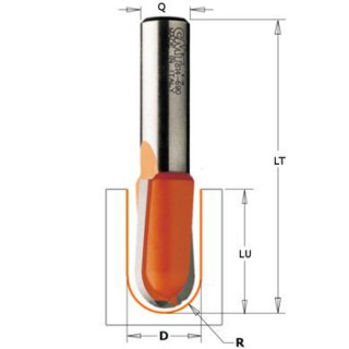 Mèche à gorge - CMT 91406011 - r 3 mm - Ø 6 x l 12,7 x L 50,8 mm - Q8
