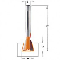 Mèche à queue d'aronde - CMT 91812711 - Ø 12,7 x l 12,7 x L 52,4 mm - Q8