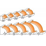 Mèche 1/4 de rond - CMT 92705011 - r 5 mm - Ø 21 x l 12 x L 43,8 mm - Q8