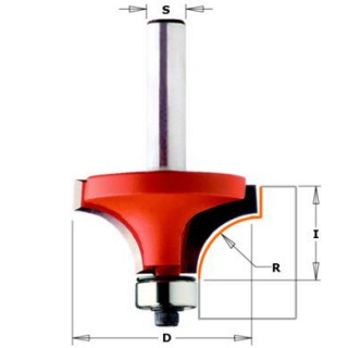 Mèche 1/4 de rond - CMT 93828511 - r 8 mm - Ø 28,6 x I 12,7 mm - Q8