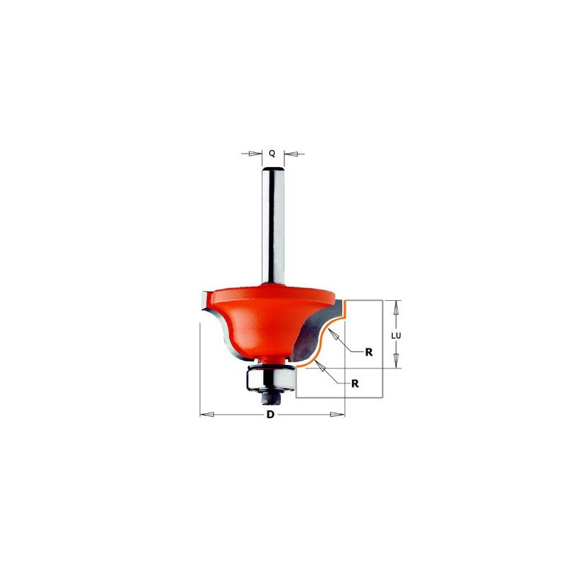 Mèche doucine - CMT 94035011 - r 6,4 mm - Ø 38,1 x l 17,3 mm - Q8