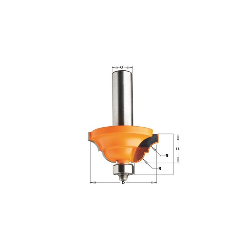 Fraise à moulure - CMT 94138011 - r 6,4 mm - Ø 42 x l 18,5 mm - Q8