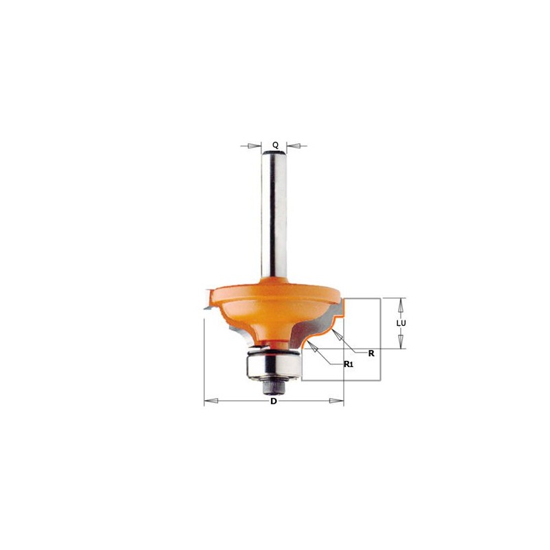 Fraise à moulure - CMT 94632511 - r 4,8-3,6 mm - Ø 34,2 x l 13 mm - Q8