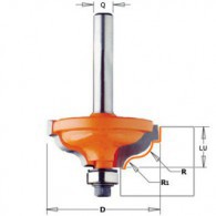 Fraise à moulure - CMT 94732511 - r 4,8-3,6 mm - Ø 34,2 x l 13 mm - Q8