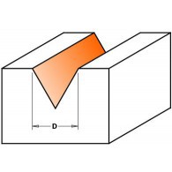 Mèche à pointe laser 60° - CMT 95800111 - Ø 12,7 x l 11 x L 57 mm - Q8