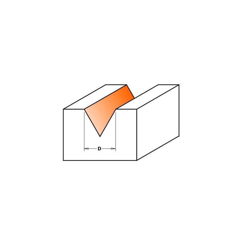 Mèche à pointe laser 60° - CMT 95800111 - Ø 12,7 x l 11 x L 57 mm - Q8
