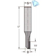 Mèche à défoncer - ELBE DIA0615706 - Ø 6 x l 15 x L 70 mm - Z1 - Q6