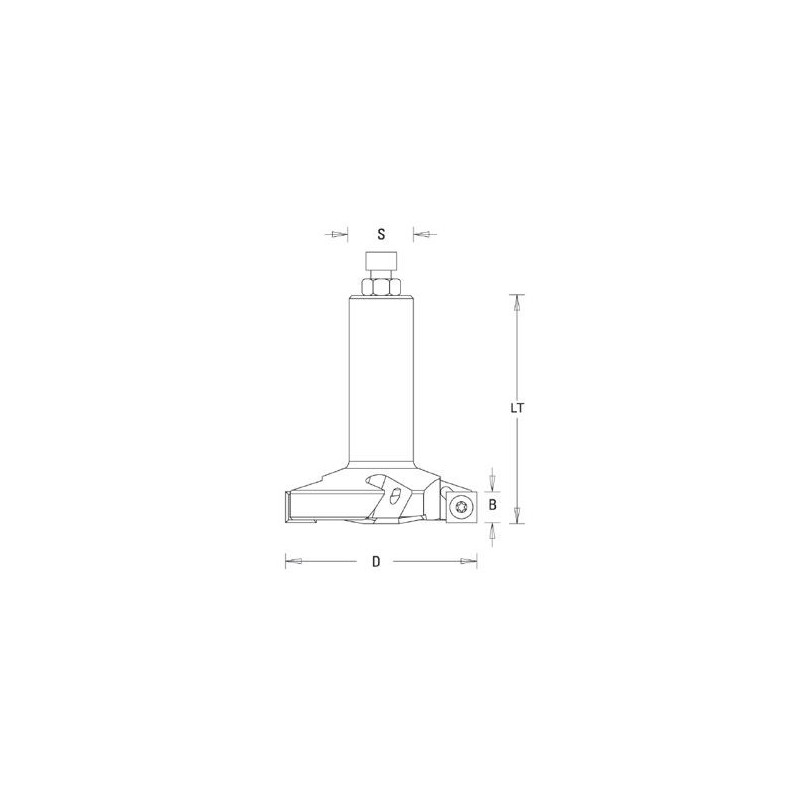 Porte-outils - ELBE PS122090 - à surfacer - Ø 80 x Q20 mm