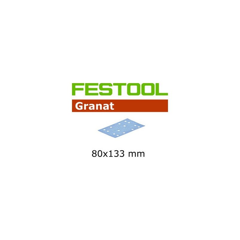 Abrasif - FESTOOL 497122 - 80x133 mm - grain 180 - Bte 100