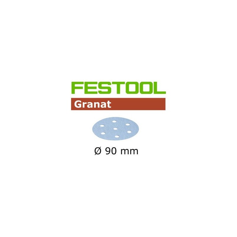 Disque abrasif - FESTOOL 498326 - Ø 90 mm - grain 500 - Bte 100