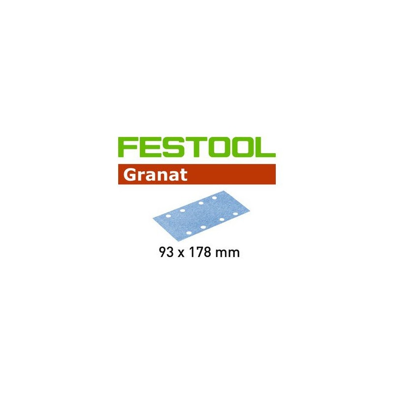 Abrasif - FESTOOL 499633 - 93x178 mm - grain 100 - Bte 100