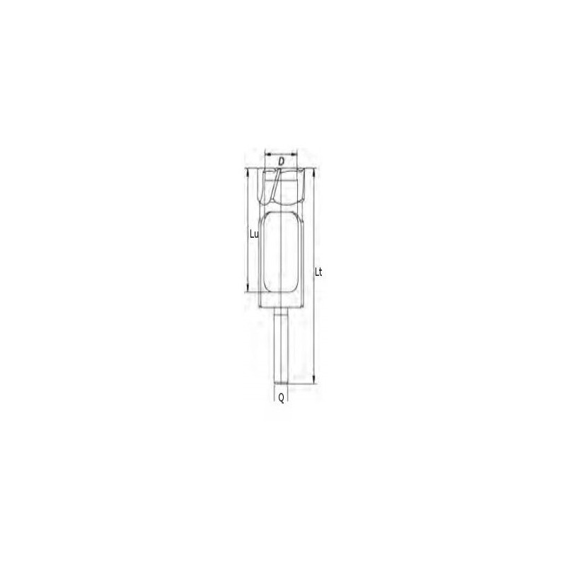 Mèche à bouchon - FISCH 036001200 - Ø 12 x l 80 x L 140 mm - Q13