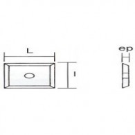 Plaquette carbure - LEMAN 0012.1215.00 - 12x12x1,5 mm - K5