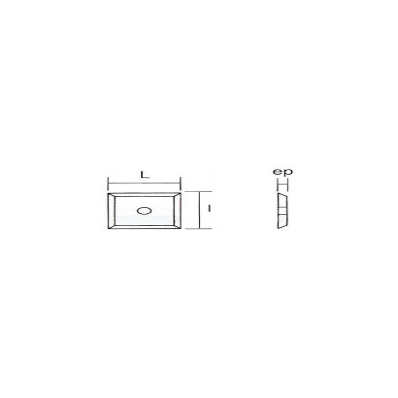 Plaquette carbure - LEMAN 0012.1215.00 - 12x12x1,5 mm - K5