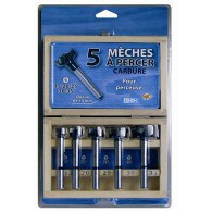 Coffret 5 mèches à façonner - LEMAN 100.700.05 - Ø 15 à 35 mm