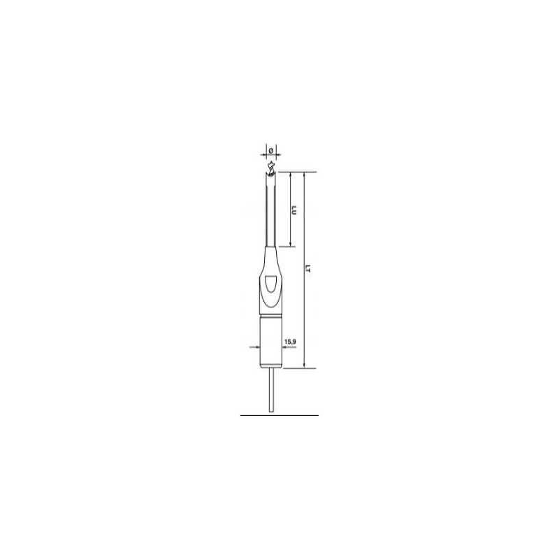 Mèche et bédane carrés - LEMAN 306.510.60 - 10 x L 60/140 mm
