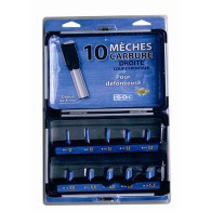 Coffret de 10 mèches à rainer - LEMAN 428.700.10 - Ø 6 à 25 mm - Q8