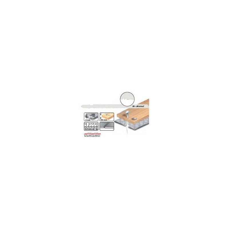 Lame de scie sauteuse - LEMAN 7001.05 - 110 mm - 5 lames