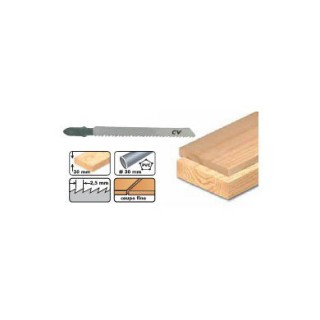 Lame de scie sauteuse - LEMAN 7002.05 - 75 mm - 5 lames
