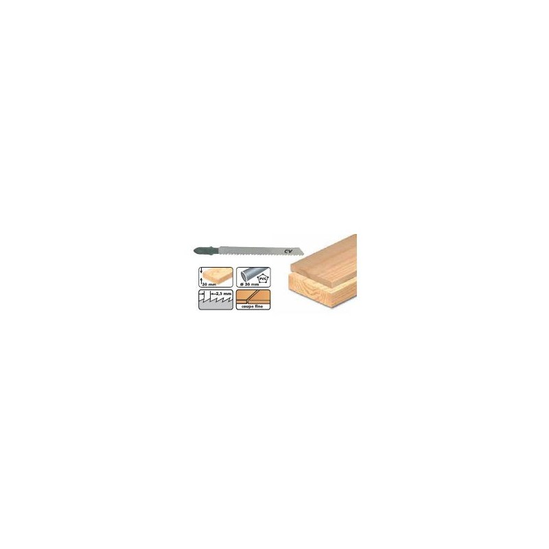 Lame de scie sauteuse - LEMAN 7002.05 - 75 mm - 5 lames