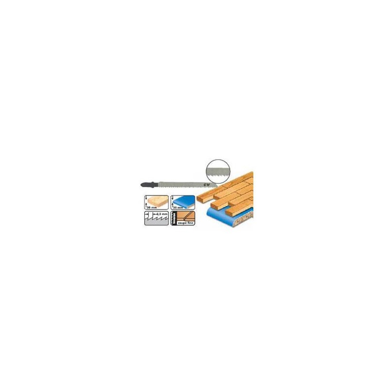 Lame de scie sauteuse - LEMAN 7003.05 - 75 mm - 5 lames