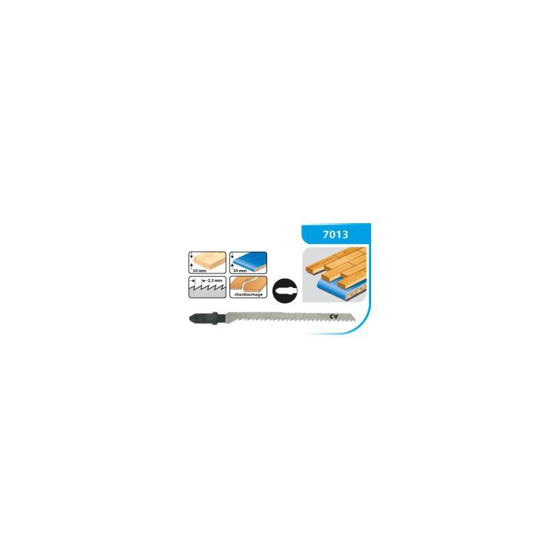 Lame de scie sauteuse - LEMAN 7013.05 - 75 mm - 5 lames