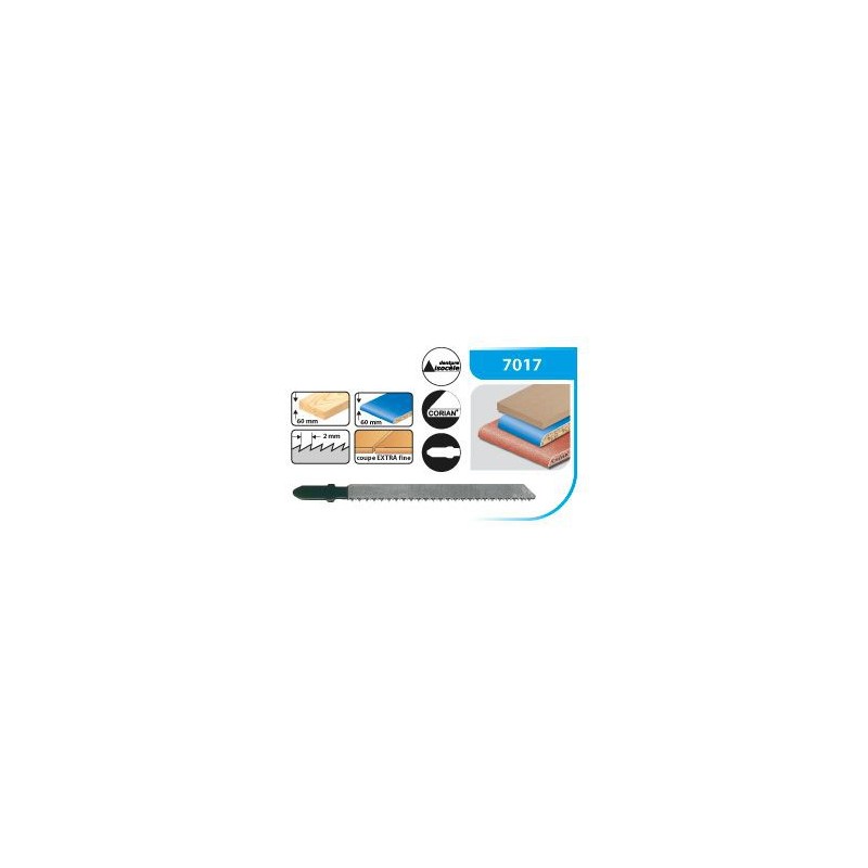 Lame de scie sauteuse - LEMAN 7017.05 - 75 mm - 5 lames