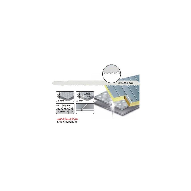 Lame de scie sauteuse - LEMAN 7110.05 - 110 mm - 5 lames
