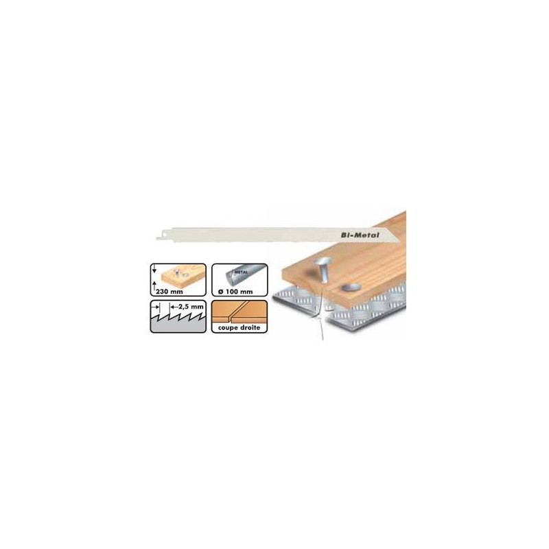 Lame de scie sabre - LEMAN 7714.05 - 280 x pas 1,8 mm - 5 lames