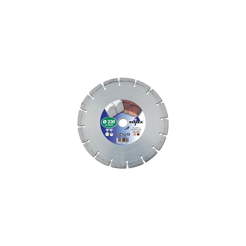 Disque diamant - LEMAN 772304 - Ø 230 x al 22 mm - segmenté