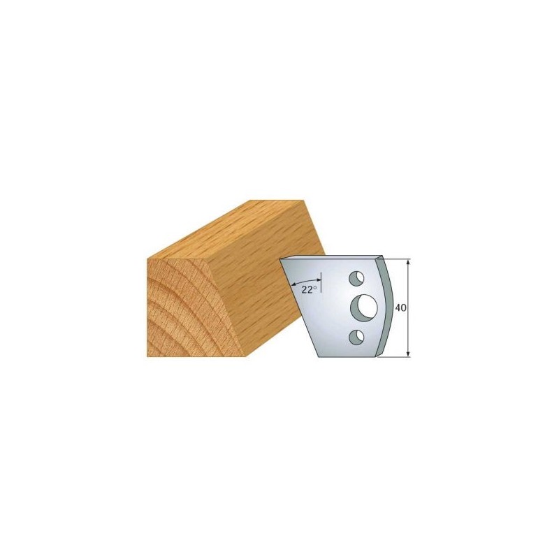 Couteau - LEMAN 800.001 - chanfrein 20° - la paire