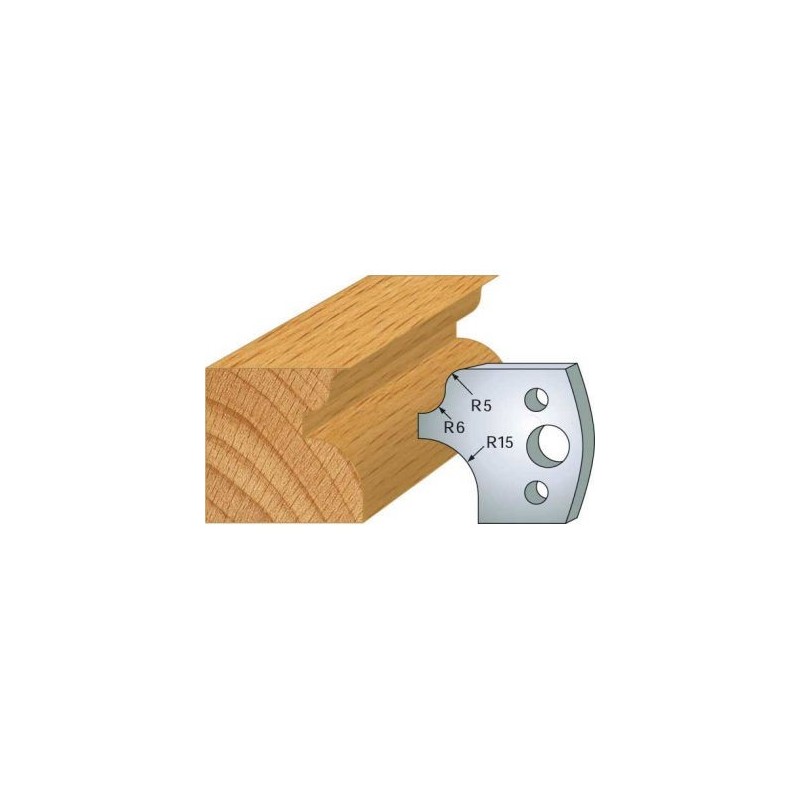 Couteau - LEMAN 800.011 - talon et 1/4 de rond - la paire