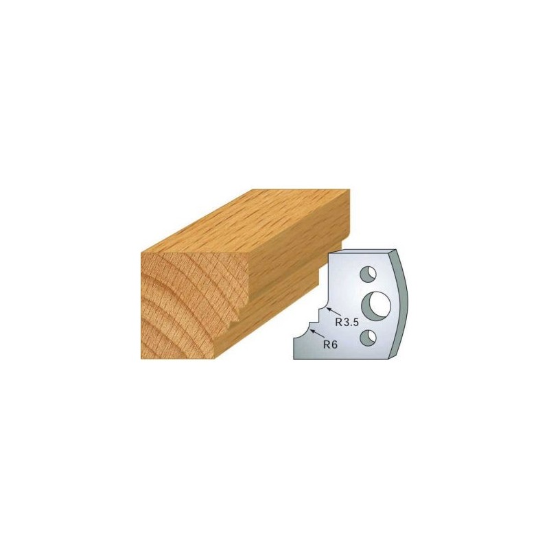 Couteau - LEMAN 800.019 - 1/4 de rond talon - la paire