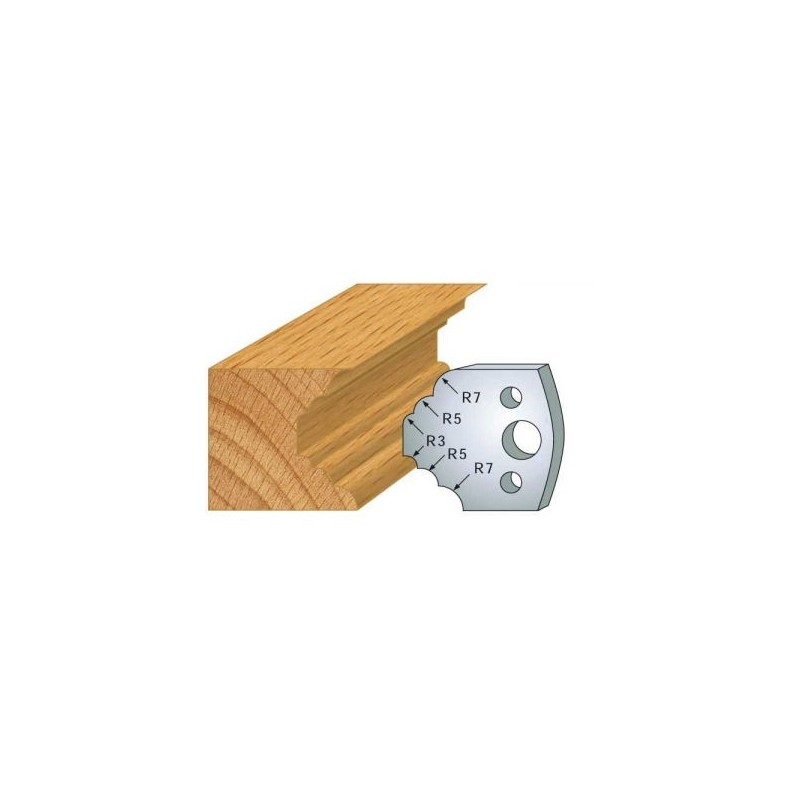 Couteau - LEMAN 800.021 - congé et 1/4 de rond - la paire