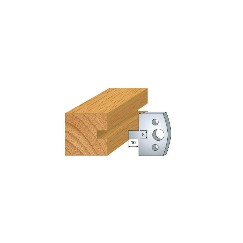Couteau - LEMAN 800.094 - rainure 8 mm - la paire