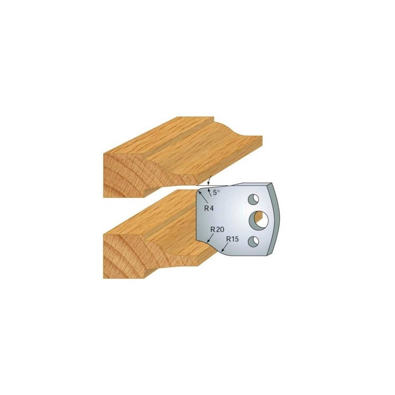Couteau - LEMAN 800.100 - plate bande - la paire